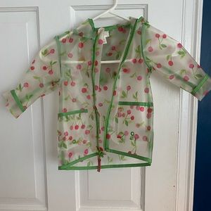 Cat & Jack sz 18M cherry pattern raincoat girls
